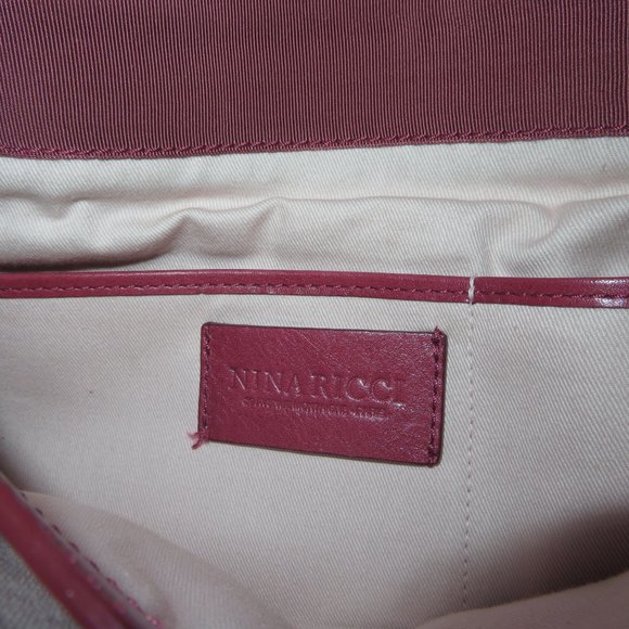 Nina Ricci "Liane" Raspberry Pink Lambskin Bag - Picture 9 of 12